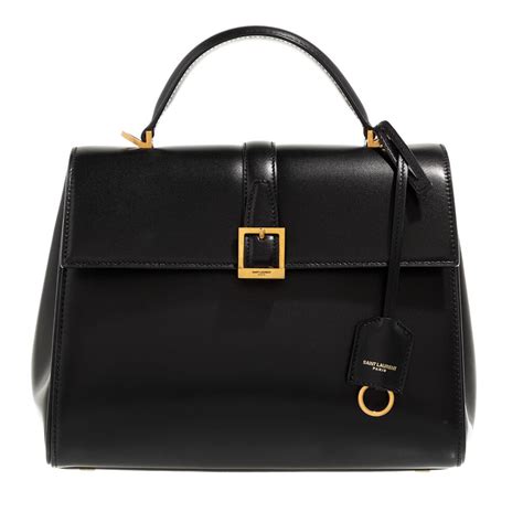 Le Fermoir top handle bag in shiny leather 